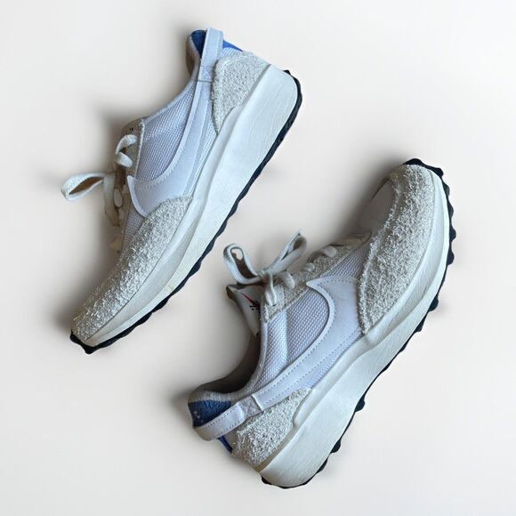 Nike Waffle Debut Womens Size 7.5 Shoes DX2931 400 Game Royal Retro White Blue - Picture 3 of 12